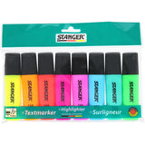 Textmarker Stanger | 8 Stück | Neonfarben