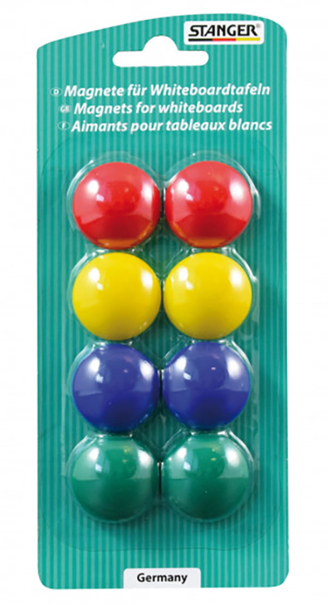 Whiteboard Magnete Set | bunt | 8 Stück