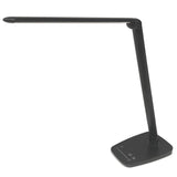 Unilux TWISTLED Schreibtischleuchte schwarz, dimmbar, USB Ladefunktion, faltbar