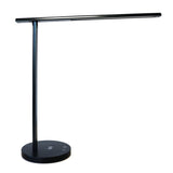Unilux DIVA LED-Tischleuchte schwarz, Ladefunktion über Induktion und USB, Lichtstärke/-farbe dimmbar, Kopf neigbar