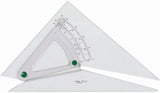 LINEX 1120/10B Verstellbarer Winkel, 320x250x2,5mm, kombiniert Dreieck und Winkelmesser