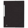 Oxford Eckspannmappe TOP FILE+ A4 aus 390 g/m² Karton mit aufgedrucktem Beschriftungsfeld und 3 Einschlagklappen