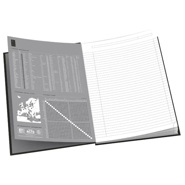 Oxford Office Gebundenes Buch "Essentials" mit 96 Blatt Optik Paper®, kariert und liniert - verschiedene Ausführungen
