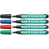 Stanger Bestmark M236 Permanentmarker | 4er Set | schwarz, blau, rot und grün