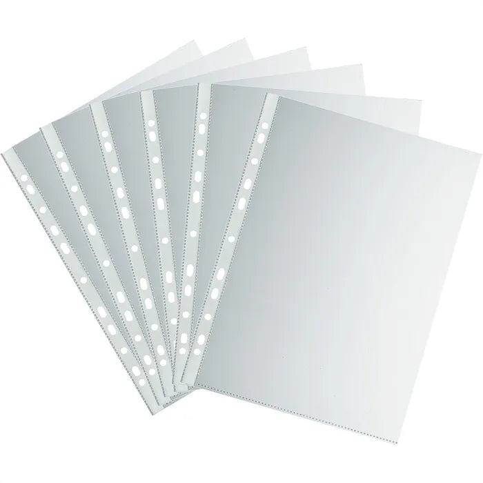 Prospekthüllen / Klarsichthüllen | A4 | genarbt | 0,05 mm | oben offen | 100 Stück