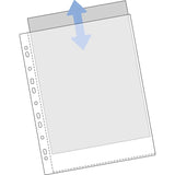 Prospekthüllen / Klarsichthüllen | A4 | genarbt | 0,05 mm | oben offen | 100 Stück