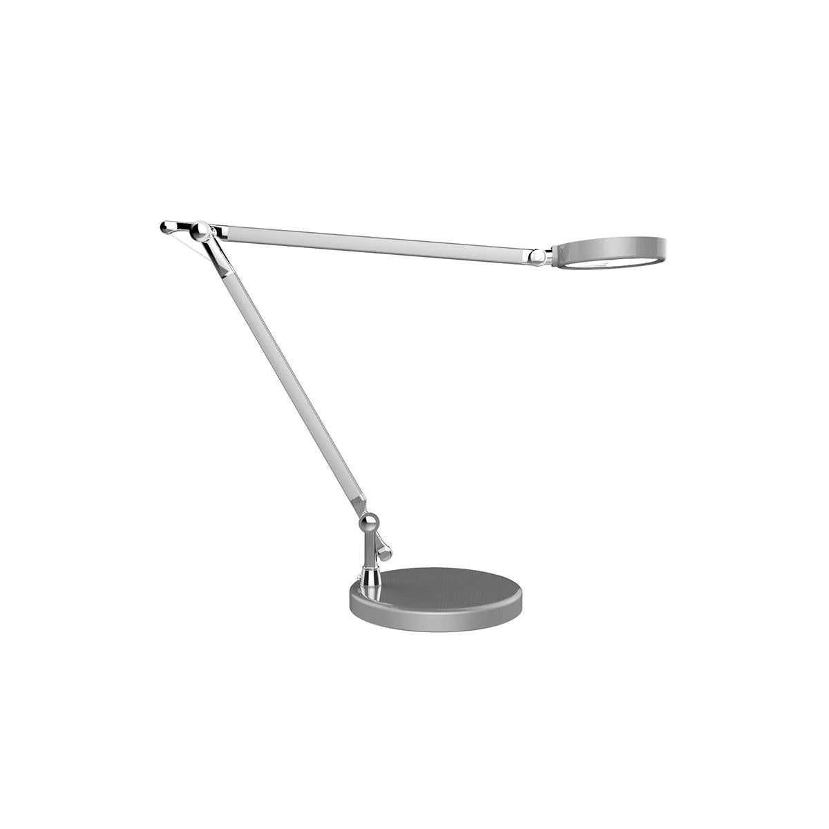 Unilux SENZA LED-Tischleuchte metallgrau, Lichtstärke/-farbe dimmbar, Gelenkarm