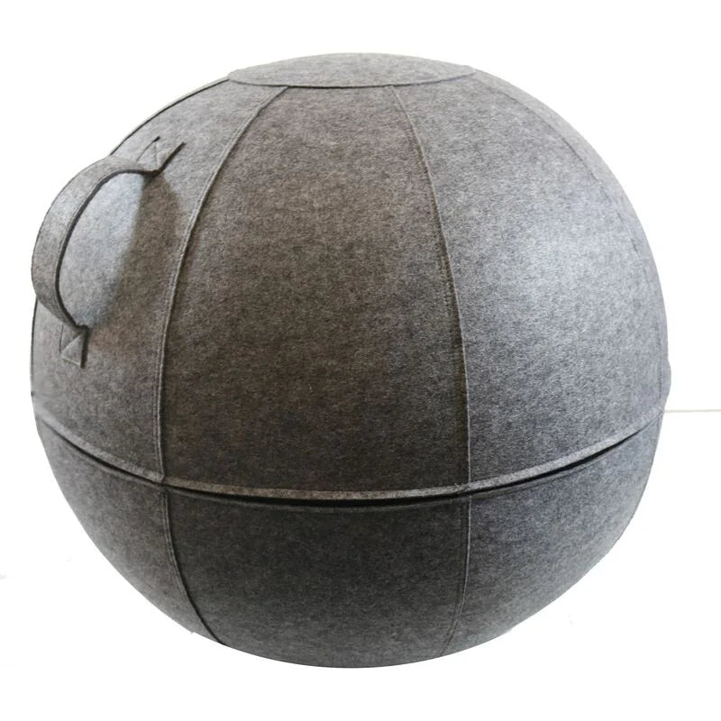 Unilux ERGO SPHERE Sitzball grau, mit waschbarem Filzbezug, Lieferung inkl Handpumpe